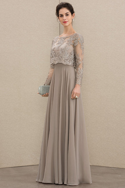 Robe Trapèze Longue Violetée - gallery 3