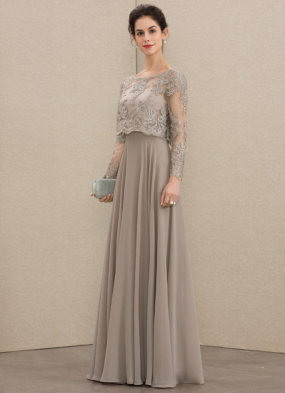 Robe Trapèze Longue Violetée - gallery 3