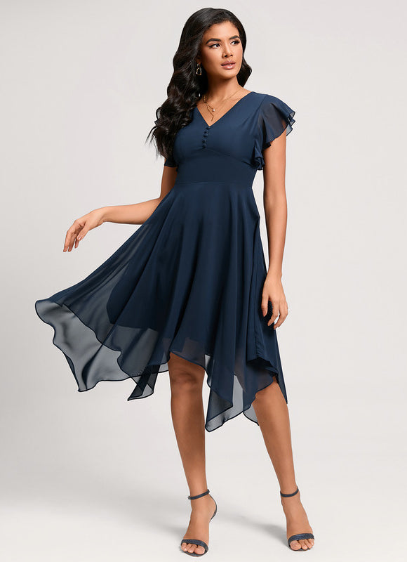 Robe Trapèze Éclat Terre - gallery 1