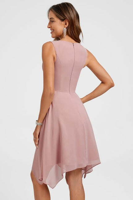 Robe Trapeze Rose Pale - gallery 6