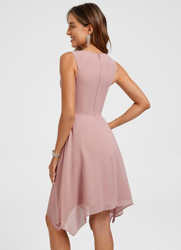 Robe Trapeze Rose Pale - gallery 6