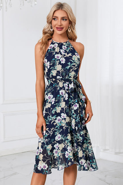 Robe Trapèze Florale Douce - gallery 5