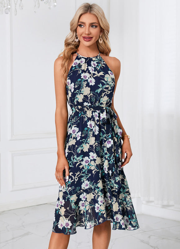 Robe Trapèze Florale Douce - gallery 5