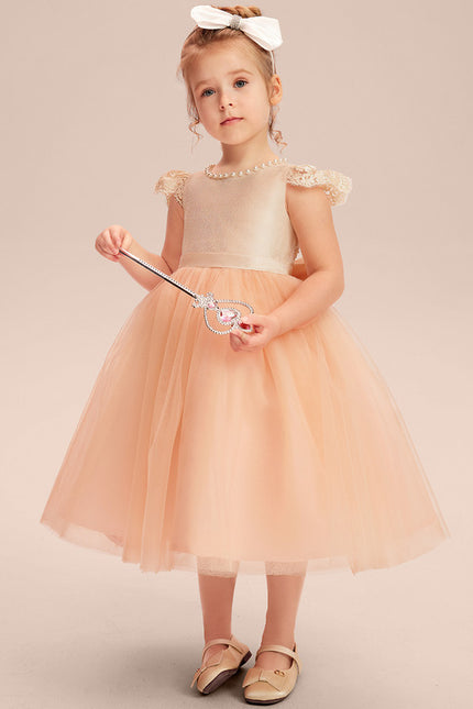Robe Trapèze Pêche Élégante - gallery 1