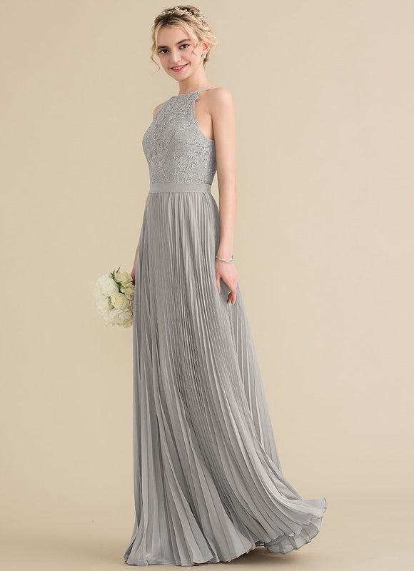 Robe Trapèze Gris Élégance Plissée - gallery 5