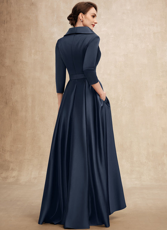 Robe Trapèze Nuit Satinée Élégante - gallery 5