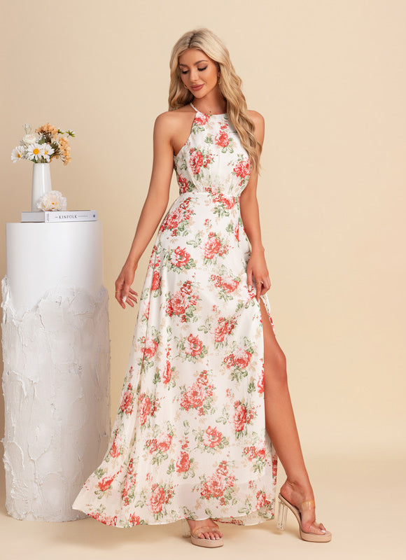 Robe Trapèze Fleurie Élégante - gallery 3