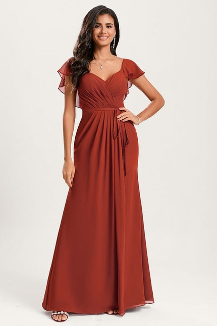Robe Trapèze Mousseline Fendue - gallery 5