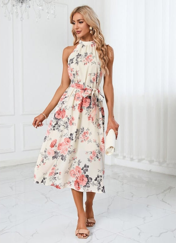 Robe Trapèze Élégance Tropicale