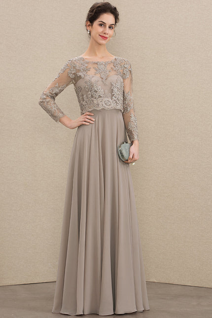 Robe Trapèze Longue Violetée - gallery 2