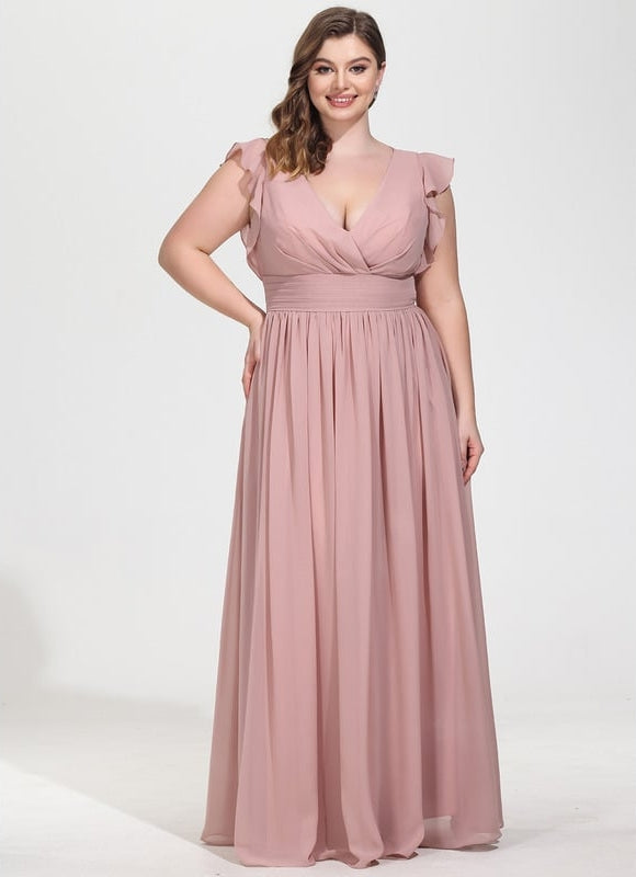 Robe Trapèze Mousseline Fendue - gallery 8