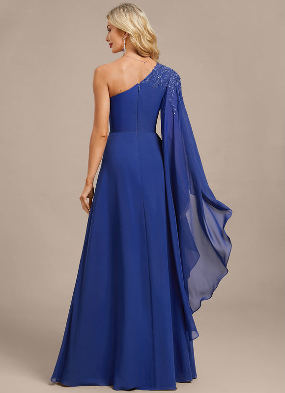 Robe Trapèze Bleu Élégant - gallery 5
