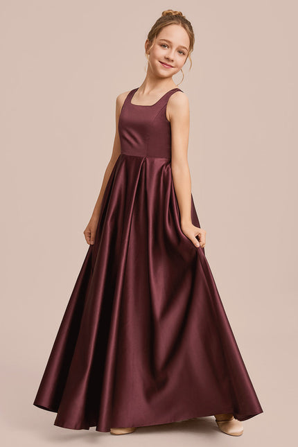 Robe Trapèze Satin Ciel Doux - gallery 2