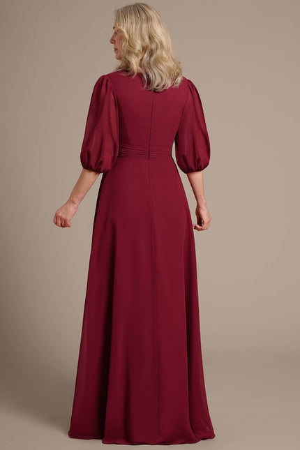 Robe Trapèze Rouge Élégant - gallery 6