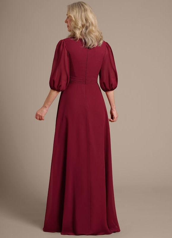 Robe Trapèze Rouge Élégant - gallery 6