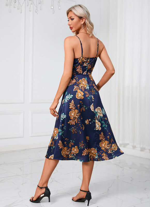 Robe Trapèze Fleur De Pêche - gallery 5
