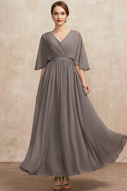 Robe Trapèze Gris Élégance Sereine