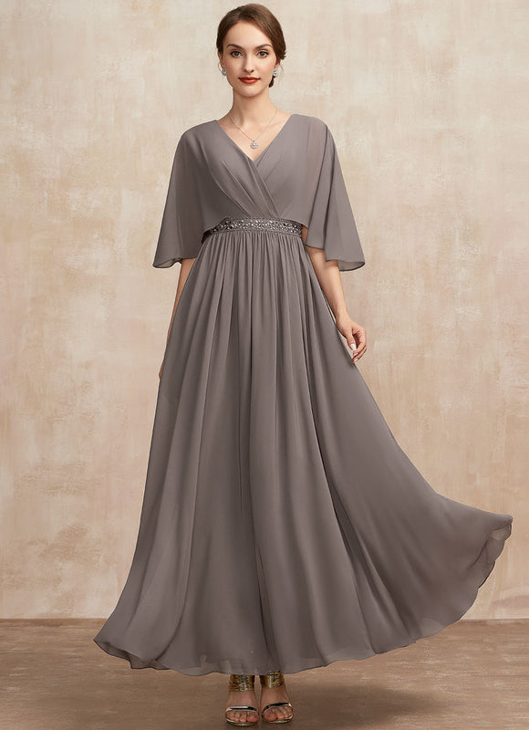Robe Trapèze Gris Élégance Sereine