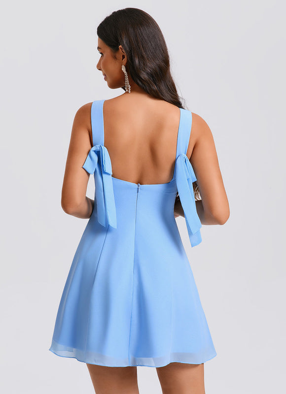 Robe Trapèze Céleste Azur - gallery 6