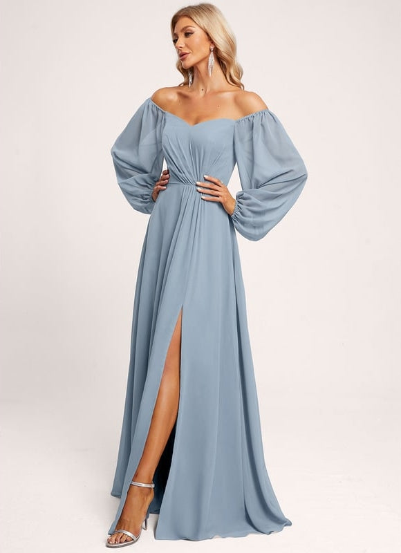 Robe Trapèze Éventail Douceur - gallery 1