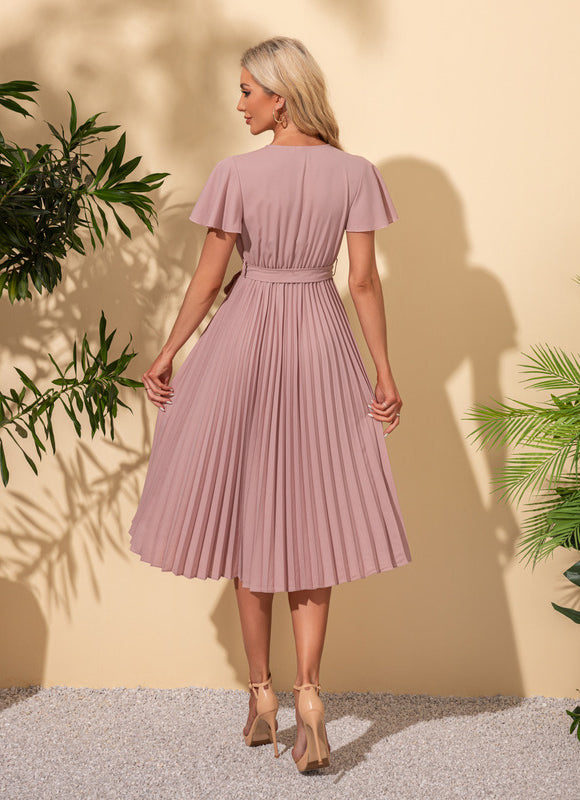 Robe Trapèze Midi Épure - gallery 5