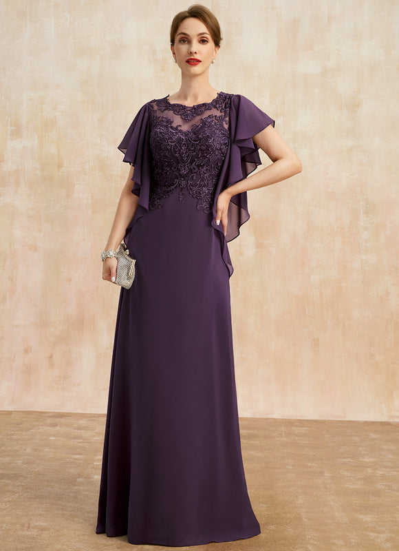 Robe Trapèze Élégante Noir Opalescent