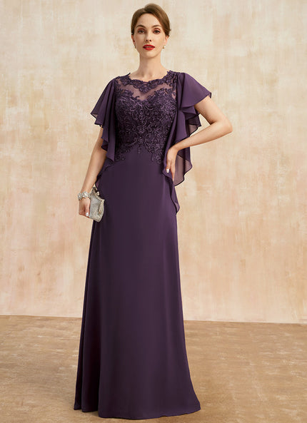 Robe Trapèze Élégante Noir Opalescent