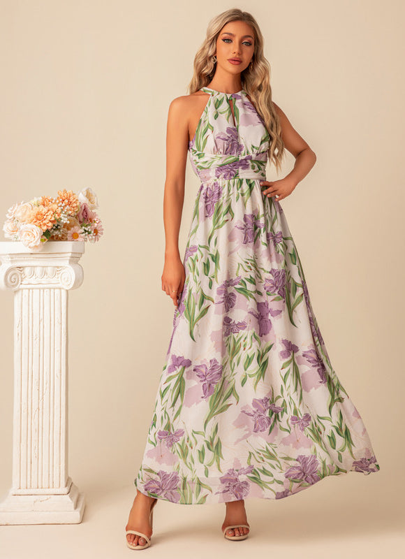Robe Trapèze Fleurie Élégante - gallery 3