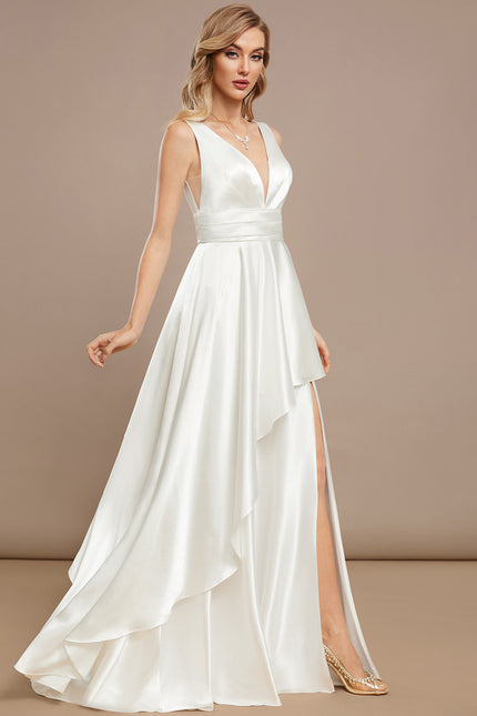 Robe Trapèze Brise Satinée - gallery 1