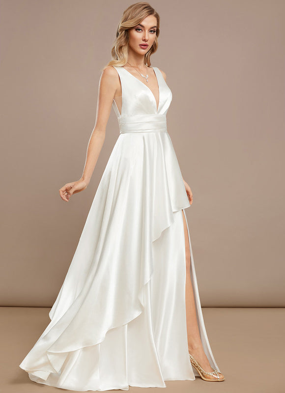 Robe Trapèze Brise Satinée - gallery 1
