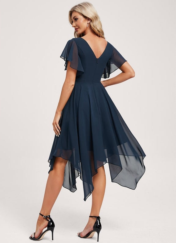 Robe Trapèze Fluide Asymétrique - gallery 4