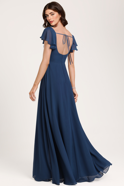Robe Trapèze Flottante Aqua - gallery 4