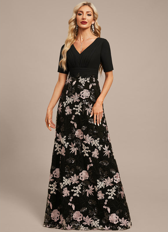 Robe Trapèze Eclat Floral Night