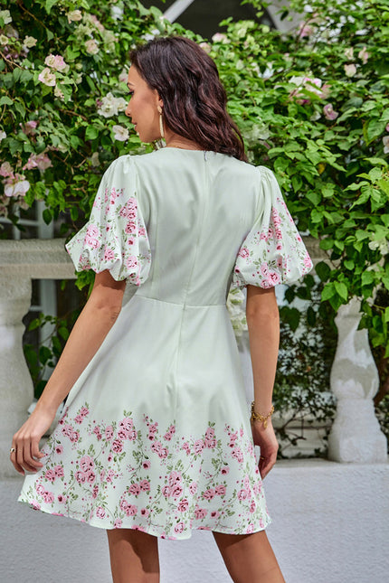 Robe Trapèze Rêve Floral Éthéré - gallery 3
