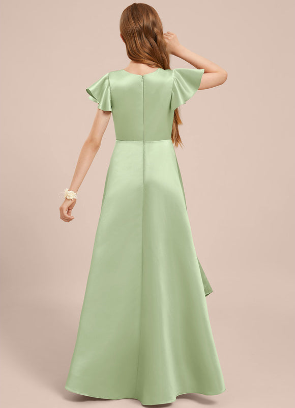 Robe Trapèze Satin Marine Chic - gallery 5
