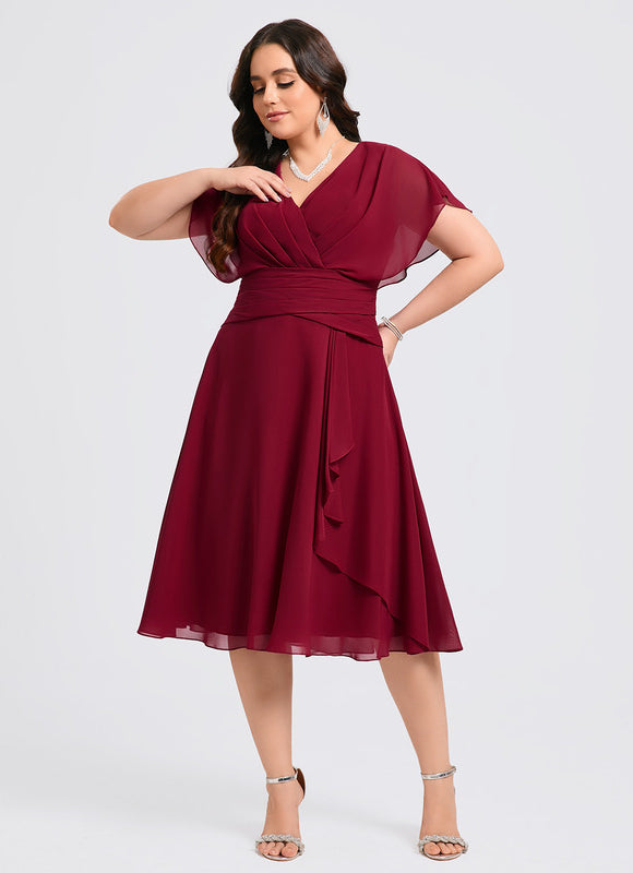Robe Trapèze Émeraude Volante - gallery 9
