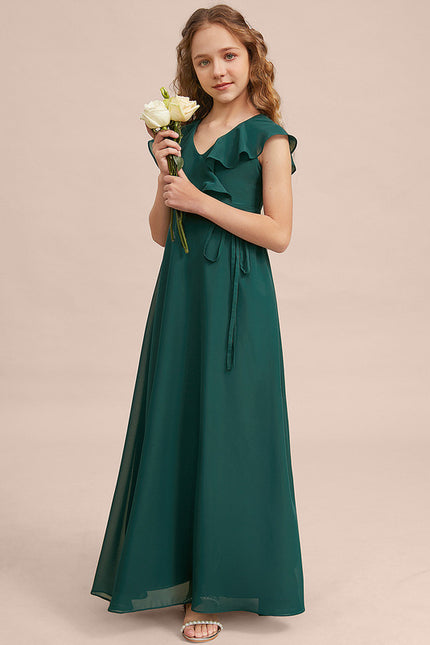 Robe Trapèze Vert Doux Éclat - gallery 1