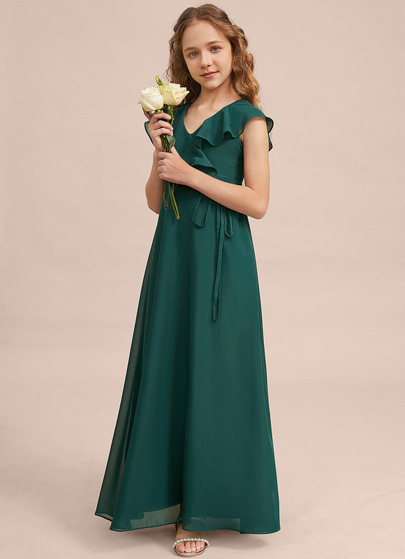 Robe Trapèze Vert Doux Éclat - gallery 1