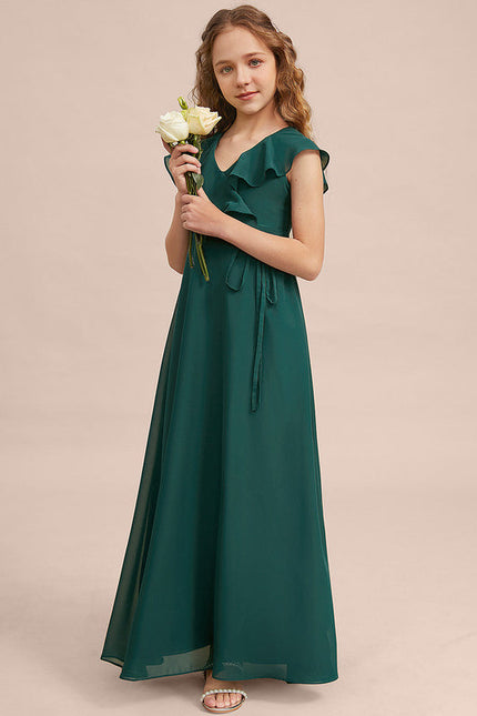 Robe Trapèze Vert Doux Éclat - gallery 1