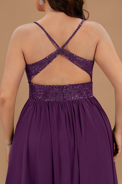Robe Trapèze Violet Enchanté - gallery 7