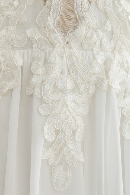 Robe Trapèze Éthérée Lumineuse - gallery 4