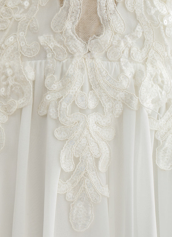 Robe Trapèze Éthérée Lumineuse - gallery 4