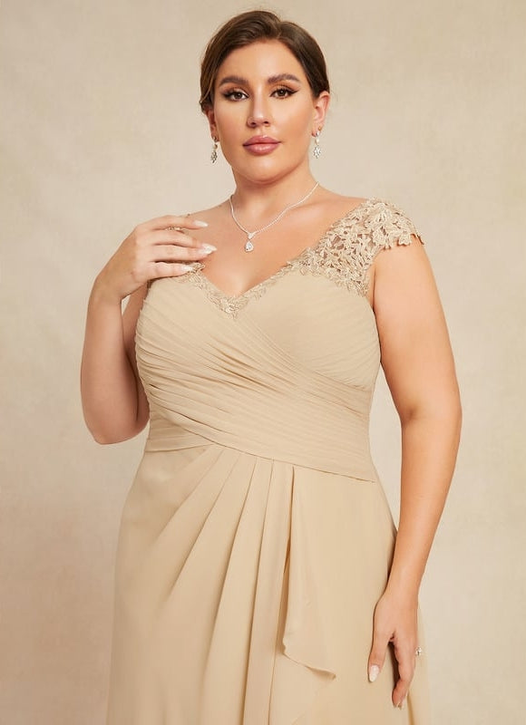 Robe Trapèze Nuance De Velours - gallery 7