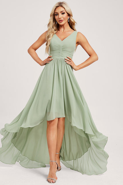 Robe Trapèze Aérienne Vert Pâle