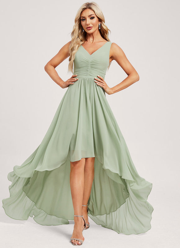 Robe Trapèze Aérienne Vert Pâle