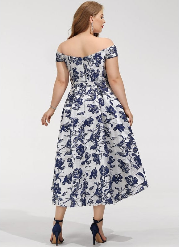 Robe Trapèze Finesse Florale - gallery 7