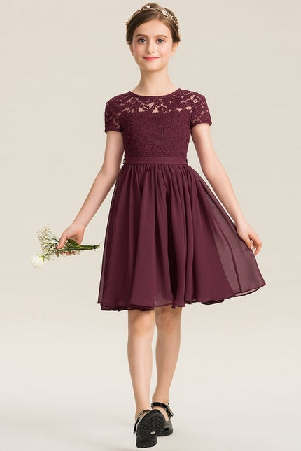 Robe Trapèze Cerise Enchantée - gallery 1
