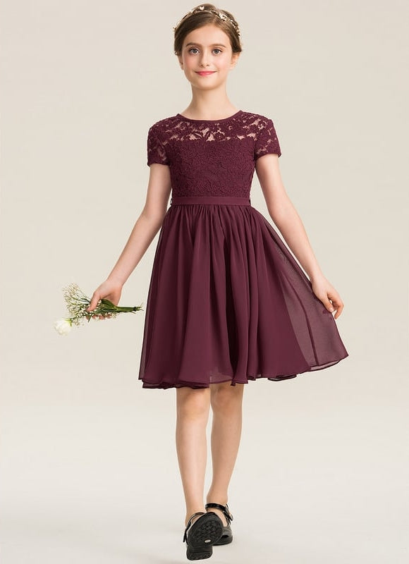 Robe Trapèze Cerise Enchantée - gallery 1