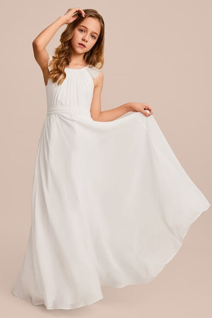 Robe Trapèze Bleu Doux Éclat - gallery 4