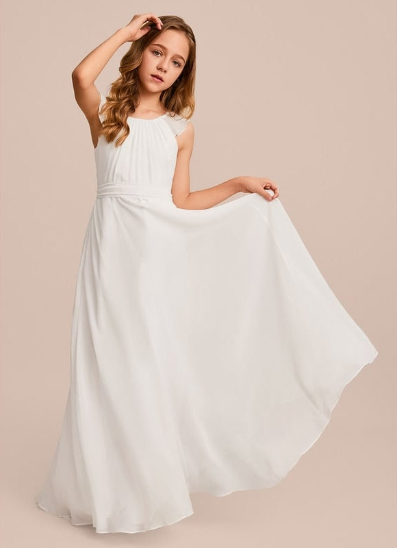 Robe Trapèze Bleu Doux Éclat - gallery 4